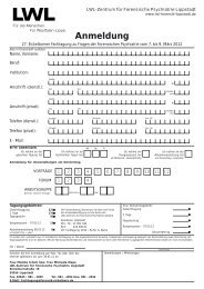 Anmeldung - Zentrum fÃ¼r Forensische Psychiatrie Lippstadt