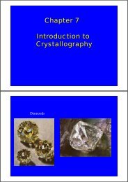 Chapter 7 Introduction to Crystallography