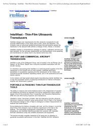 Air Force Technology - Intellifast - Thin-Film Ultrasonic Transducers