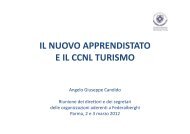 IL NUOVO APPRENDISTATO E IL CCNL TURISMO - Federalberghi