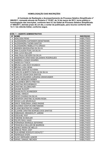 cÃ³d. 1 - Prefeitura de Santa Cruz do Sul