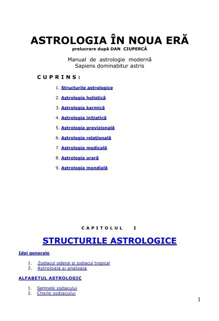 folosind astrologia