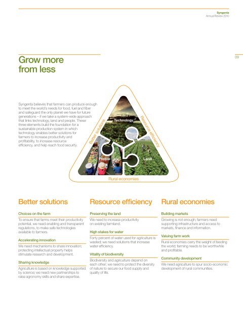 Syngenta Annual Review 2010 - CEO Water Mandate