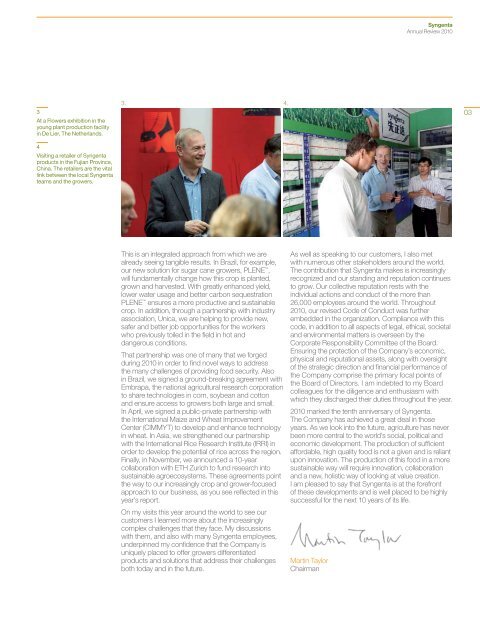 Syngenta Annual Review 2010 - CEO Water Mandate