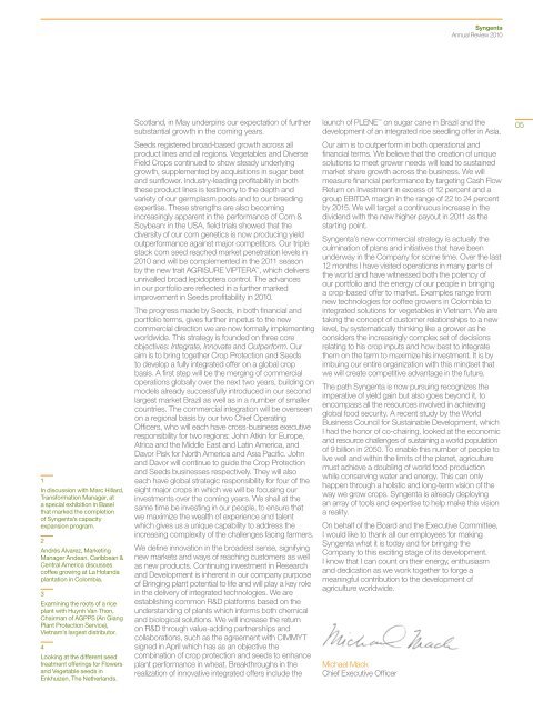 Syngenta Annual Review 2010 - CEO Water Mandate