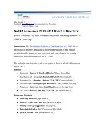 NAELA Announces 2013-2014 Board of Directors - National ...