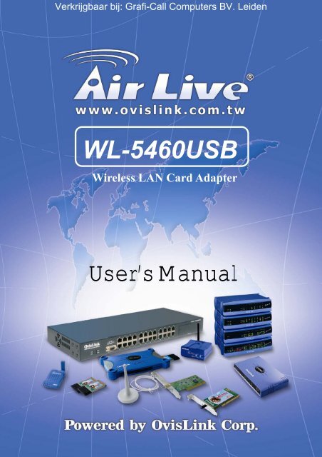 Ovislink AirLive 54Mbps WLAN USB Adapter (WL ... - Grafi-Call