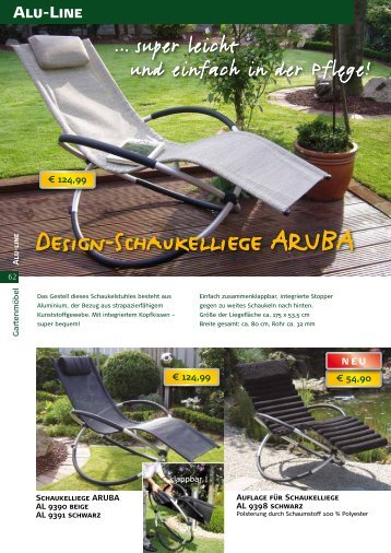 Design-Schaukelliege ARUBA - Walter Dobberphul KG