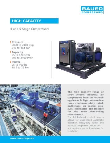 High Capacity - BAUER Compressors