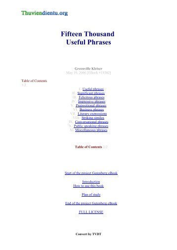 Fifteen Thousand Useful Phrases - lib