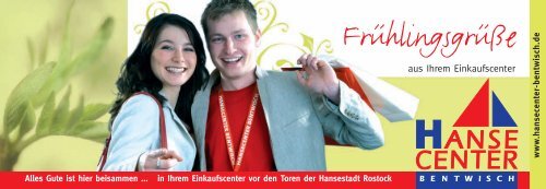 28.03. verkaufsoffener Sonntag - Hansecenter Bentwisch