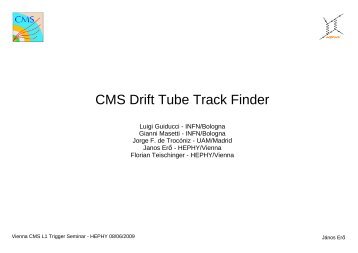 CMS Drift Tube Track Finder - HEPHY