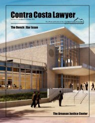 Contra Costa Lawyer - Contra Costa County Bar Association