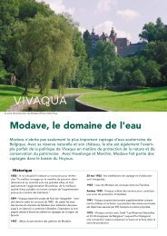 Modave, le domaine de l'eau - Vivaqua