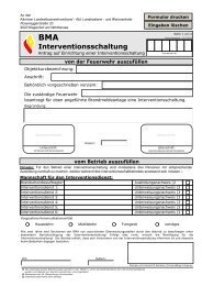 BMA Antrag Interventionsschaltung