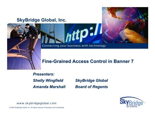 Fine Grained Access Control in Banner v7