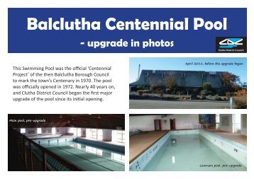 Balclutha Centennial Pool - Clutha District Council