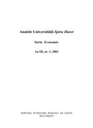 Revista Anale - Seria Economie nr.3 - Universitatea Spiru Haret