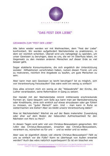 20091215_Gedanken zum Fest der Liebe - Galacticnetwork