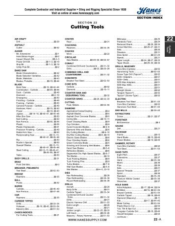 22-Cutting Tools.40_200310.qxd - Hanes Supply, Inc