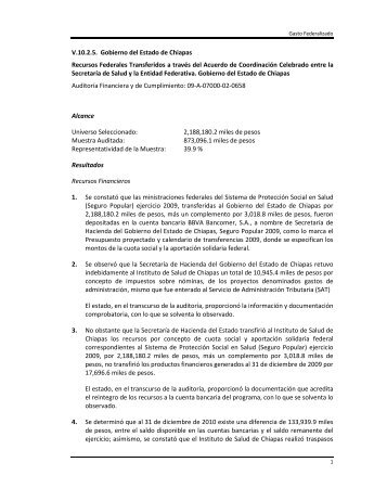 informe del resultado de la fiscalización superior de la cuenta ...