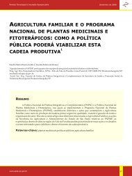Agricultura familiar e o Programa Nacional de Plantas Medicinais