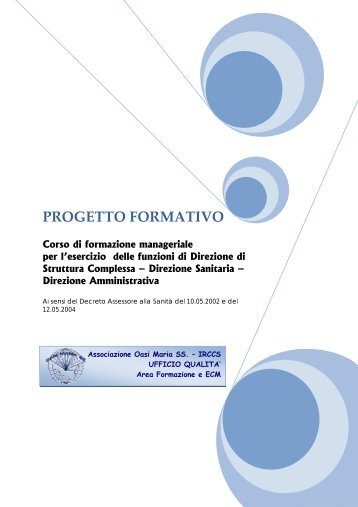 Corso di formazione manageriale per l'esercizio delle funzioni di ...