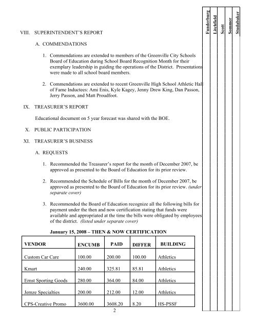 Resolution No. 08-001 - Greenville City Schools