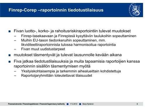 Luottolaitosten, sijoituspalveluyritysten ja ... - Finanssivalvonta