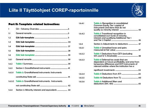 Luottolaitosten, sijoituspalveluyritysten ja ... - Finanssivalvonta