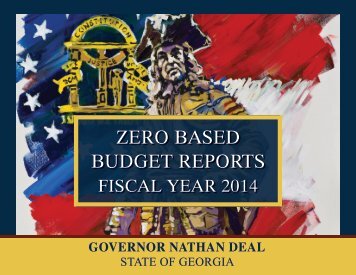 Table of Contents - Governor's Office of Planning and Budget