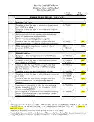 Filing Fees - The Superior Court of California, County of Merced