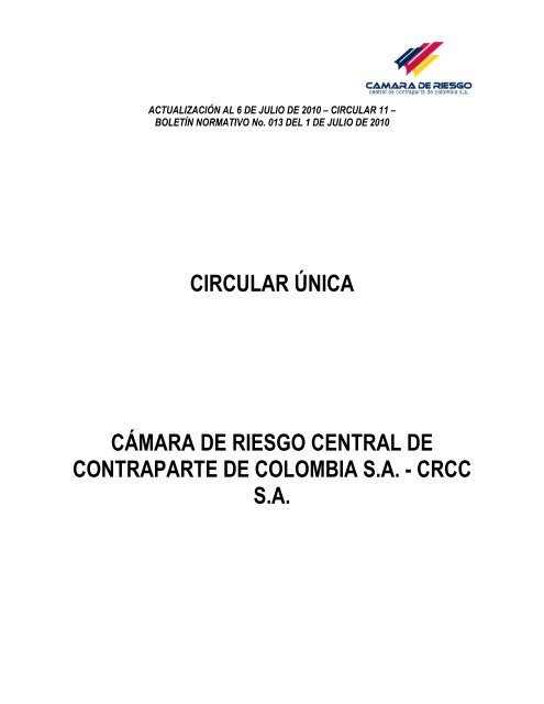 CRCC - Gaceta Financiera