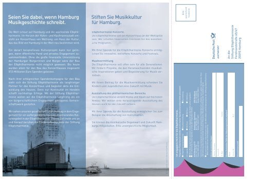 Stiftungs-Flyer als pdf - Stiftung Elbphilharmonie Hamburg