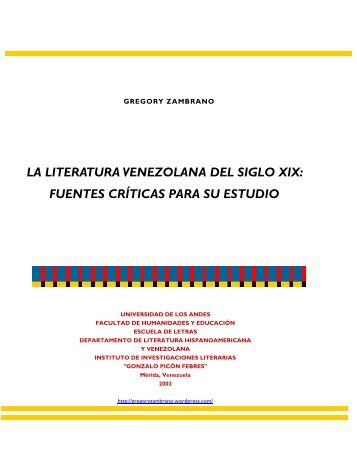 La Literatura Venezolana del Siglo XIX