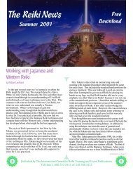 Download 24 Page Reiki News Summer 2001 - The International ...