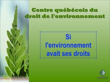 Intendance publique et pouvoirs municipaux [PDF ... - Nature Québec