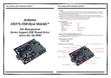 Arduino CH376 USB Host Shields™ - ThaiEasyElec.net