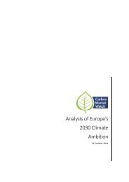 Analysis of Europe’s 2030 Climate Ambition