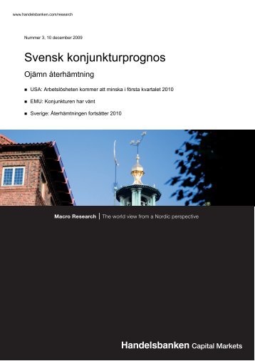 Svensk konjunkturprognos - Handelsbanken