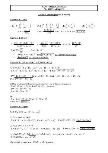 Activités géométriques