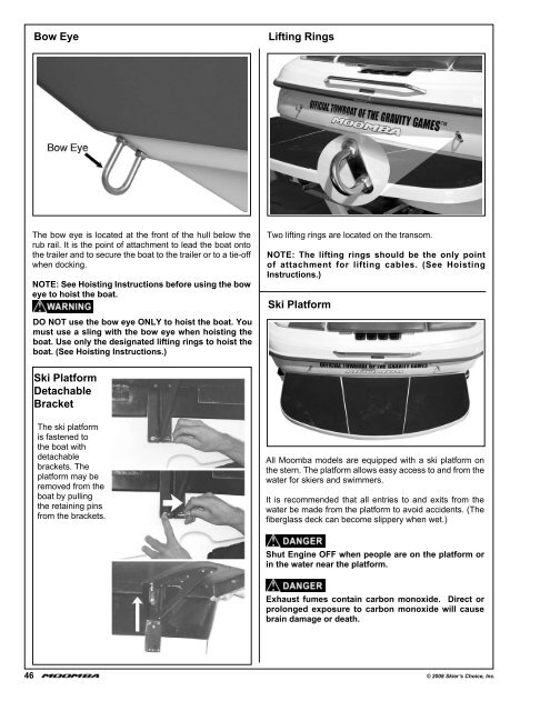 Owners Manual - Moomba