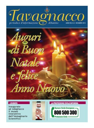 Dicembre 2012 - Comune di Tavagnacco