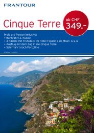 Cinque Terre - railtour - frantour