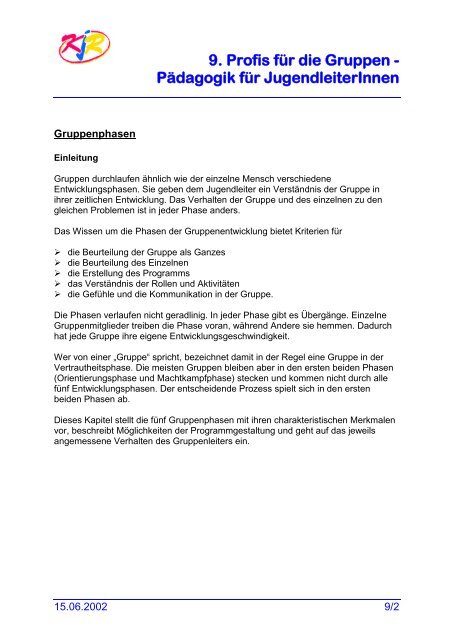 09 Profis fuer die Gruppen - Paedagogik fuer JugendleiterInnen.pdf