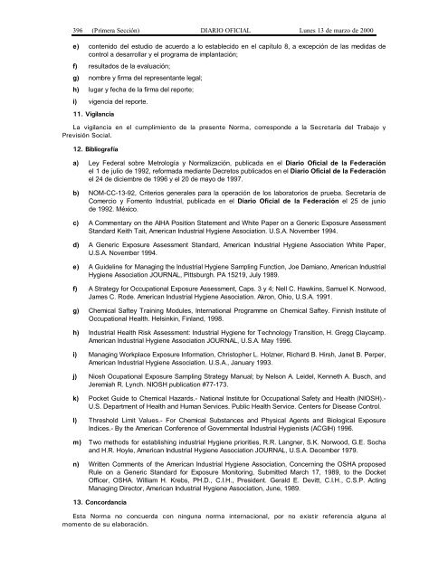 NOM-010-STPS-1999 - Normas Oficiales Mexicanas de Seguridad y ...