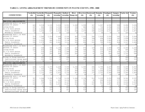 Demographic Profile of Senior in Wayne County, Michigan