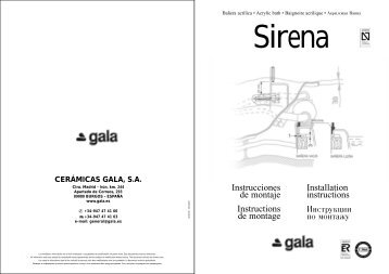 Manual del instalador - GALA - CerÃ¡micas Gala.