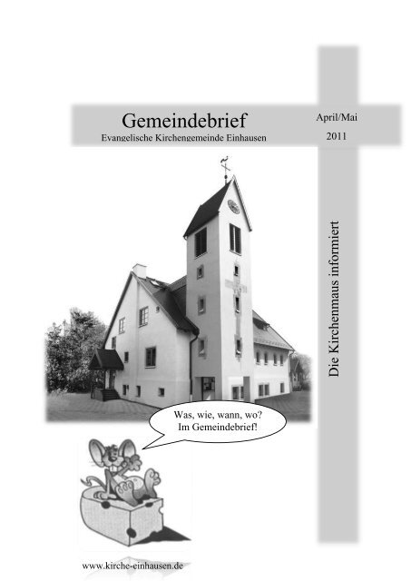 Gemeindebrief - Evangelische Kirchengemeinde Einhausen