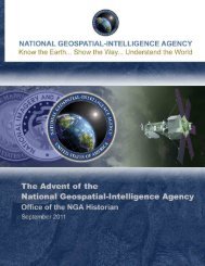 The Advent of the National Geospatial-Intelligence Agency.